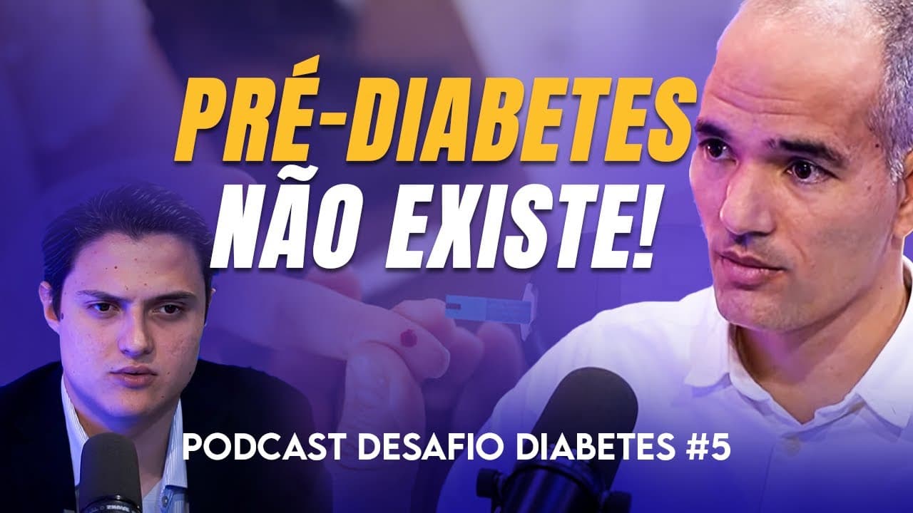 Design Gráfico demonstrando o Dr Turí Souza falando que o Pré-Diabetes não existe.